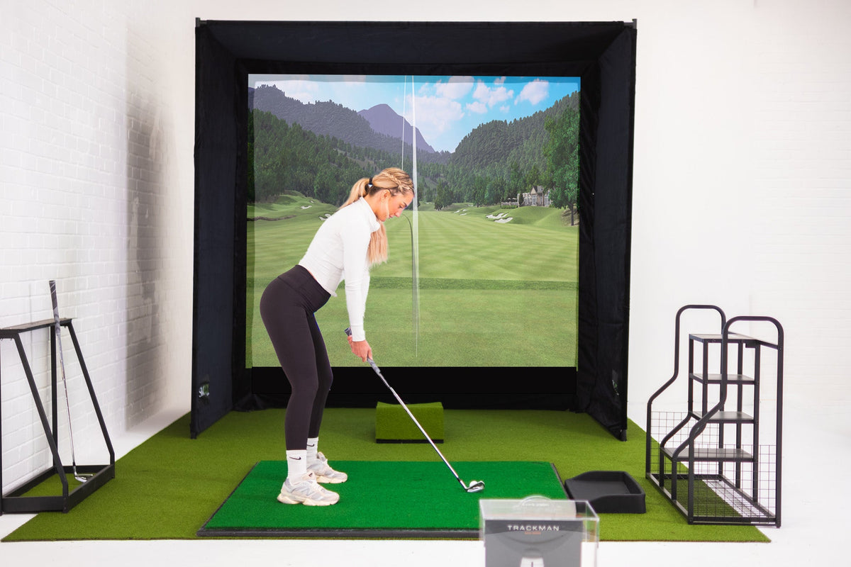Simbox Golf Simulator Enclosure - 7 Sizes, Pro + Impact Screen and Frame